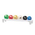 Fabrication Enterprises Fabrication Enterprises 10-3189 Cando Wate Ball Set with 1-Tier Ball Rack - 6 Each 471073